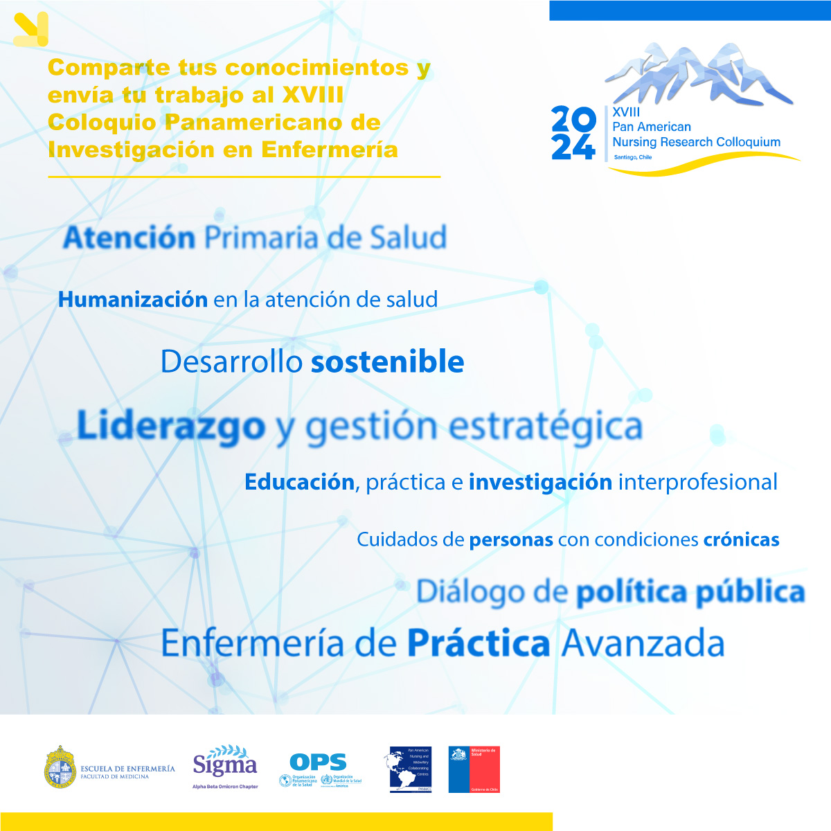 Inscríbete en la nueva versión del Coloquio Panamericano de Investigación en Enfermería, que tendrá sitio en Santiago de Chile este 06, 07 y 08 de noviembre
👉🏼 Conoce más en el sitio oficial coloquioenfermeria2024.cl/inscripciones