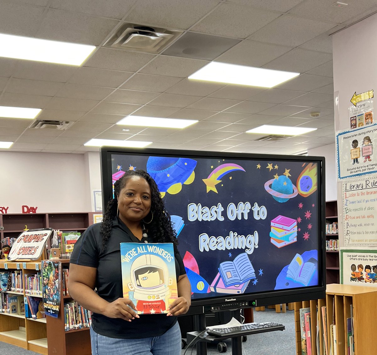 TigersLMCAldine's tweet photo. Survived my 1st Day of School!! π₯³π₯³ #Day1 #BlastOffToReading #AldineImpact #MissionAccepted #ReadBooks #BeKind #Year11 @AldineISD @Thompson_Aldine @aldinelibraries https://t.co/2EAEkwmIkH