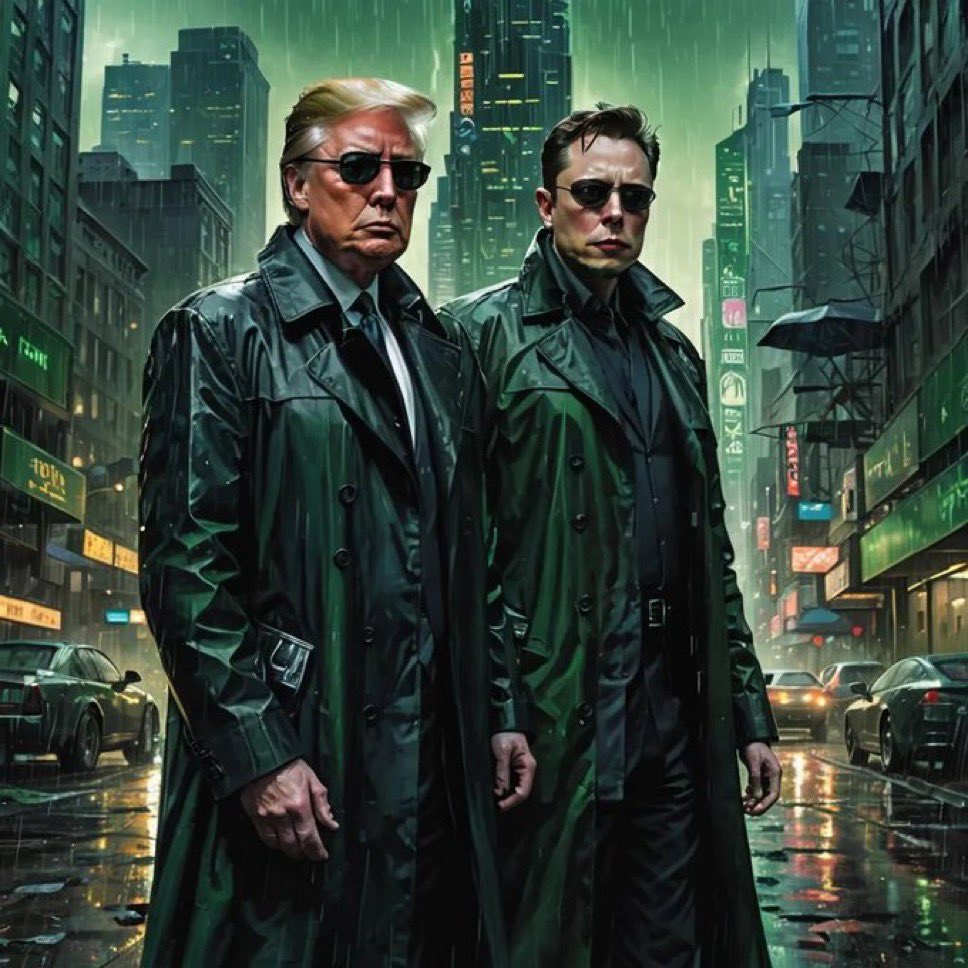 Levanta la mano ✋🏼 si crees que Donald Trump y Elon Musk son los hombres más grandes de todo Internet en este momento. <a href="/realDonaldTrump/">Donald J. Trump</a> <a href="/elonmusk/">Elon Musk</a> 🇺🇸