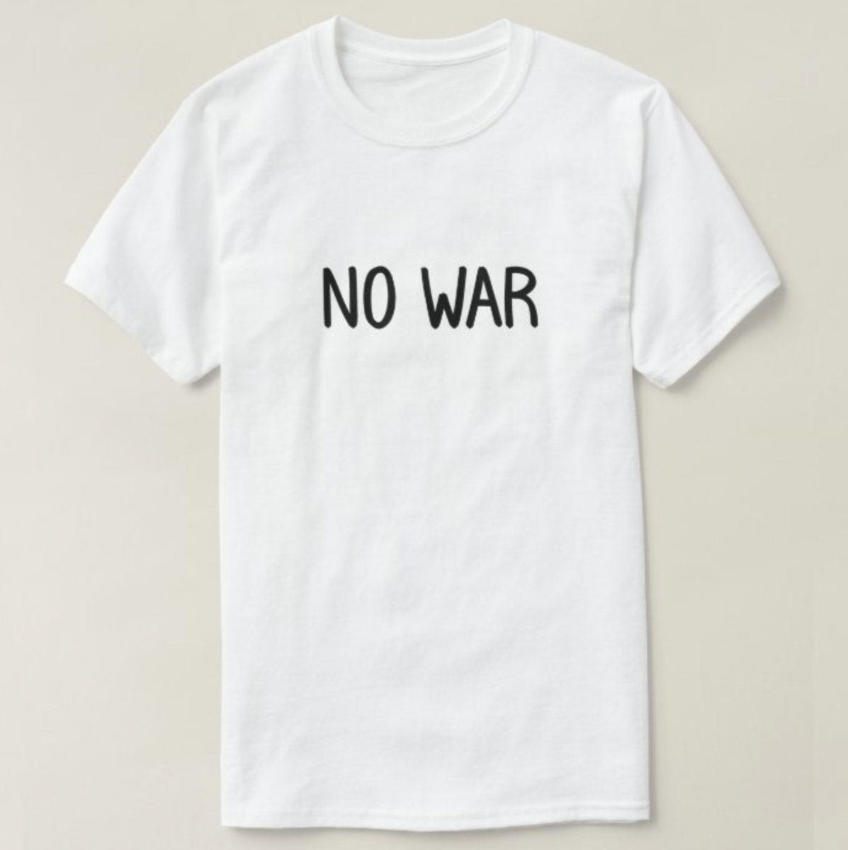 YAJ77161074's tweet photo. No War T-Shirt https://t.co/FA2YeN4L9F via @zazzle 

#NoWar #Peace #Simple #designtrends #tshirtdesign #tshirtforsales #tshirts #tshirtshop #tshirt #zazzle #zazzlemade https://t.co/FnrILSpgOa