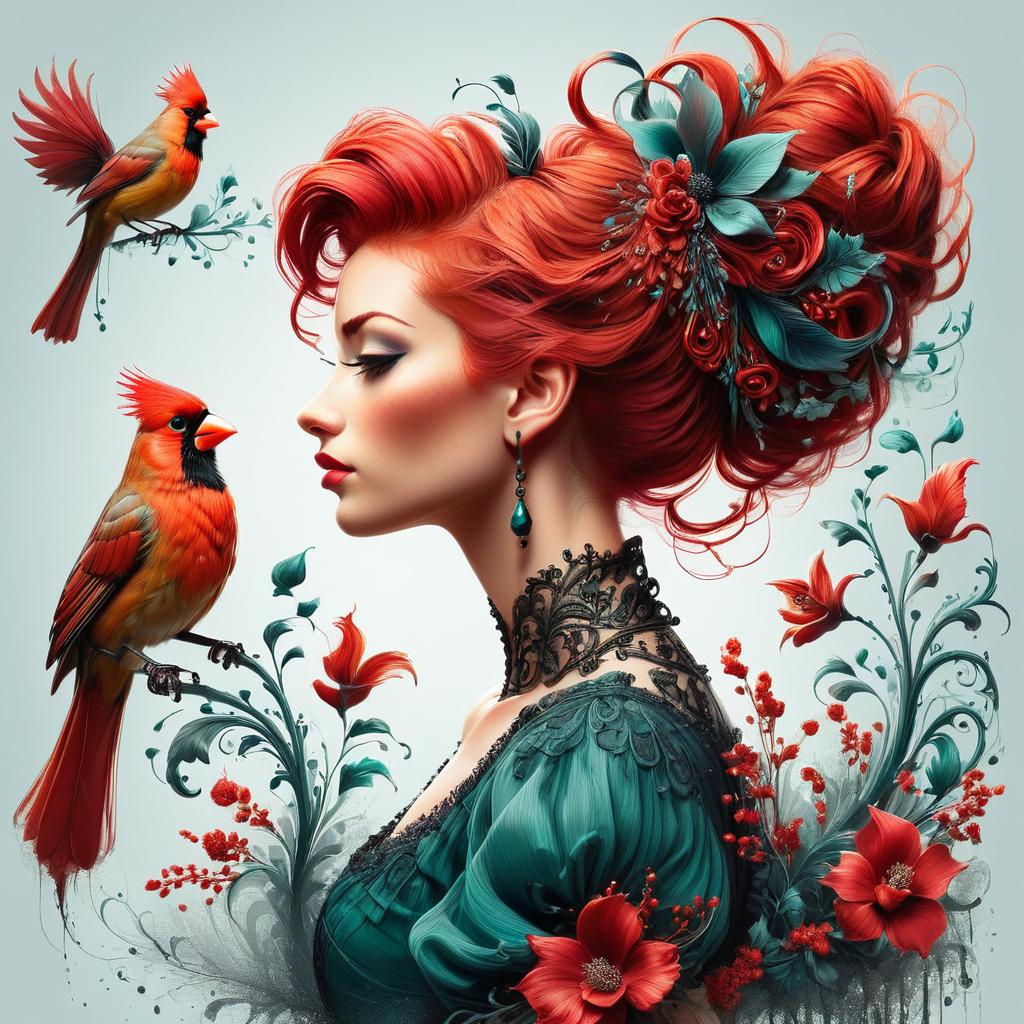 "Woman in profile view with vibrant red hair styled in an elaborate updo. On top of the..."

gencraft.ai/p/wf3h59

#gencraft #socialai #aicreators #ai #art #aiart #AIGen #aiadventures #AIArtGallery #AIArtwork #stablediffusion