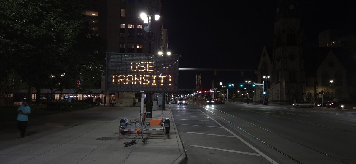 JeremyChrzan's tweet photo. Walking back from dinner with the Toole Design team and saw this... we appreciated the enthusiasm of the message!!! https://t.co/jLMPlEyi3f