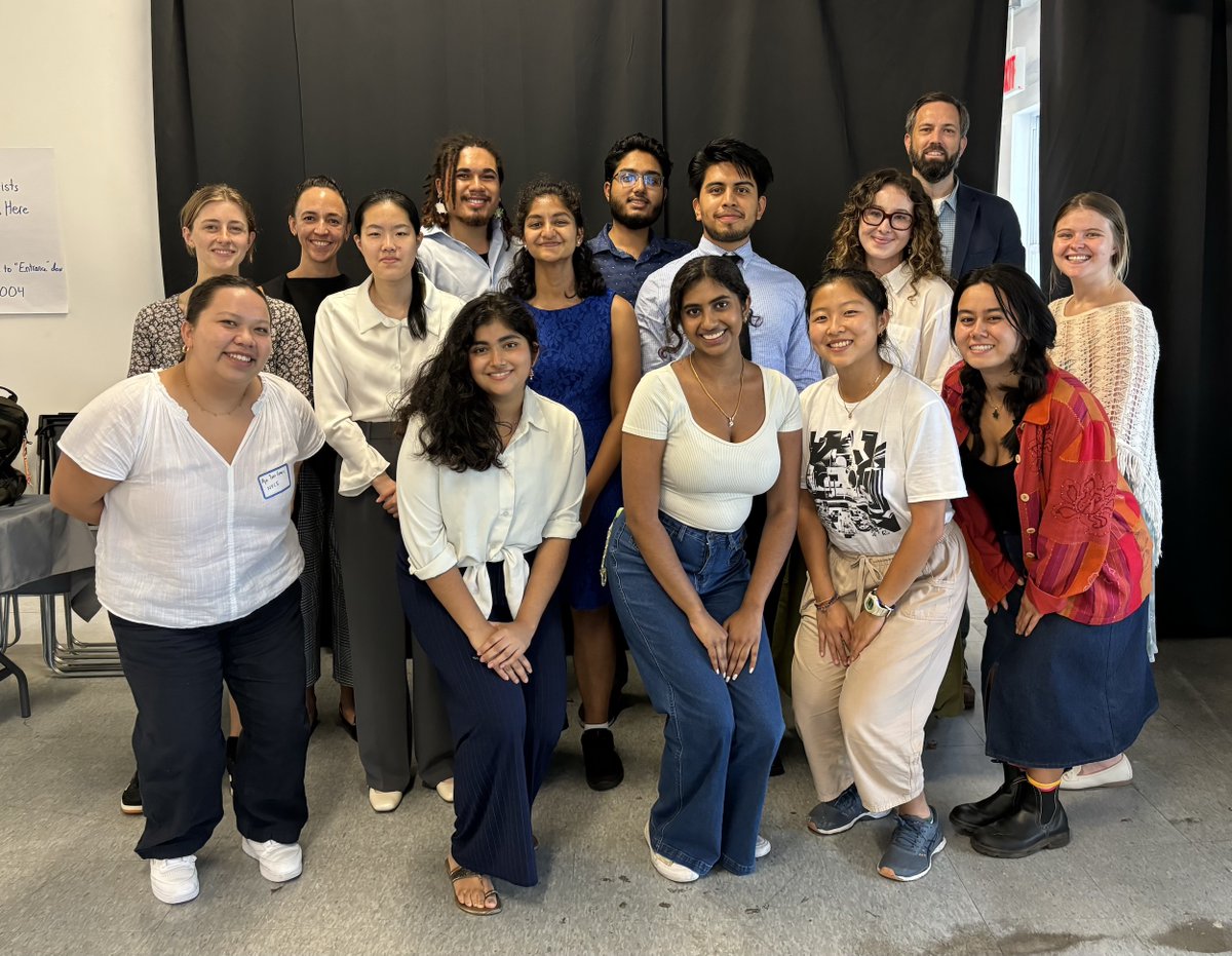NYClimEx's tweet photo. On this #InternationalYouthDay, we want to thank our first cohort of interns for a great summer of work w/ our community partners. From #stormwater solutions to a #solar class at @PaceUniversity, these students shared stellar ideas for us to consider as we expand our programming! https://t.co/fO5M6JfGew