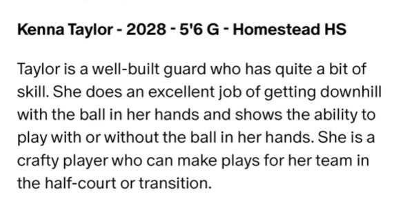 KennaTaylor101's tweet photo. Thank you @coachbeckett for hosting the camp this weekend. It was a great experience against some great competition!

Also, thank you @AsherScouting for the write up! https://t.co/o8srd86mi7