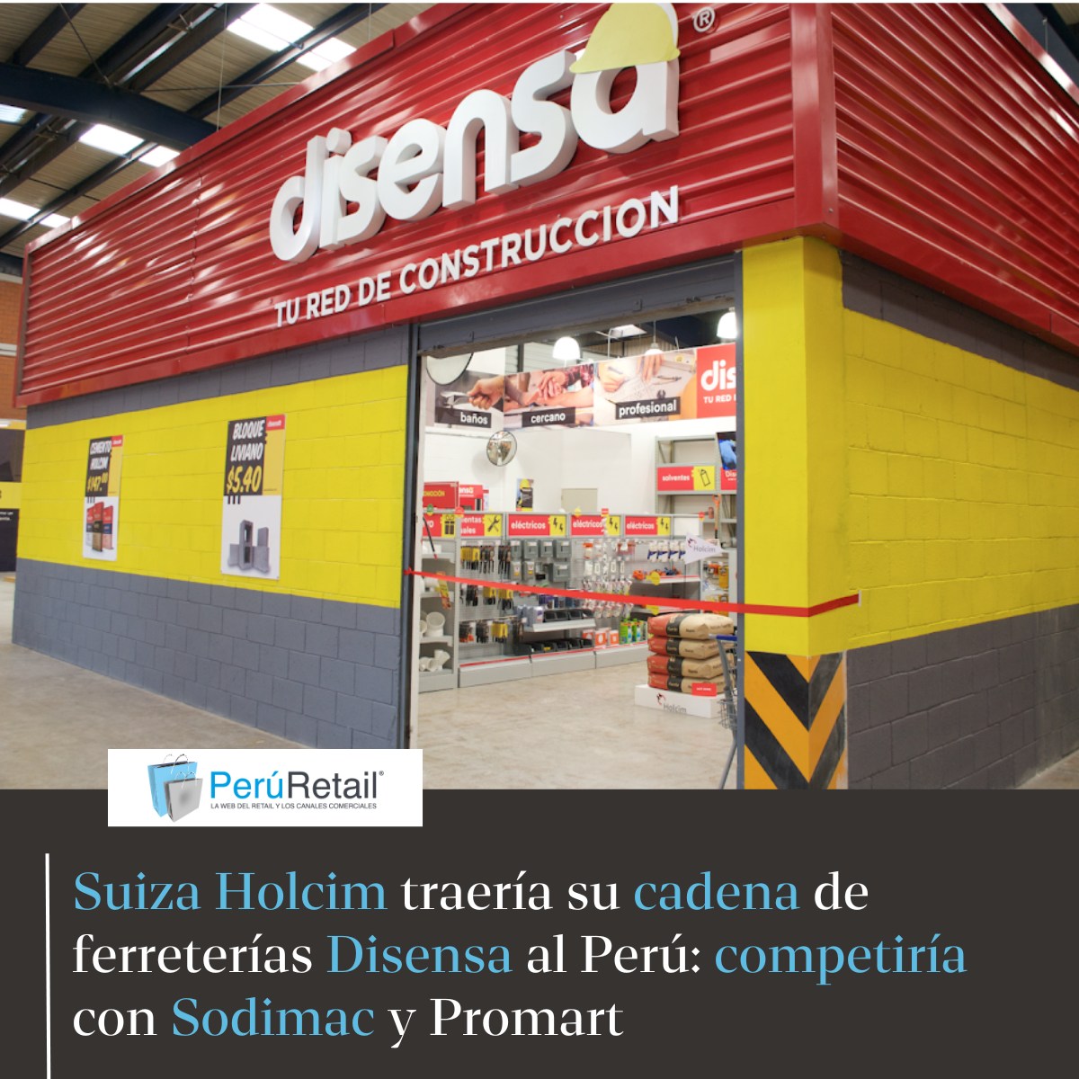 peruretail's tweet photo. 🔴🛠️Holcim no solo impactó el mercado peruano con la reciente adquisición de dos empresas, sino que ahora planea la llegada de Disensa, la red de ferreterías más grande de Latinoamérica. Entérate aquí. ►https://t.co/Xnotu1Lx2b
#Holcim #Disensa #tiendas #ferreterias #retail https://t.co/fTetqsbczz