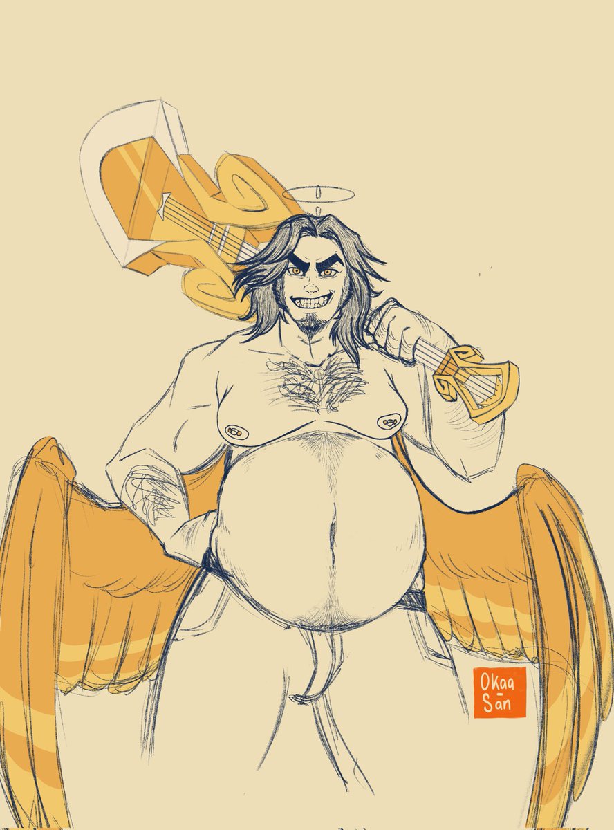 MathildeSavic's tweet image. I'm feeding you fellow hazbin hotel fans!!! 

Got inspired by @gothangel6669 's long haired Adam.
#HazbinHotel #HazbinHotelFanart #HazbinHotelAdam