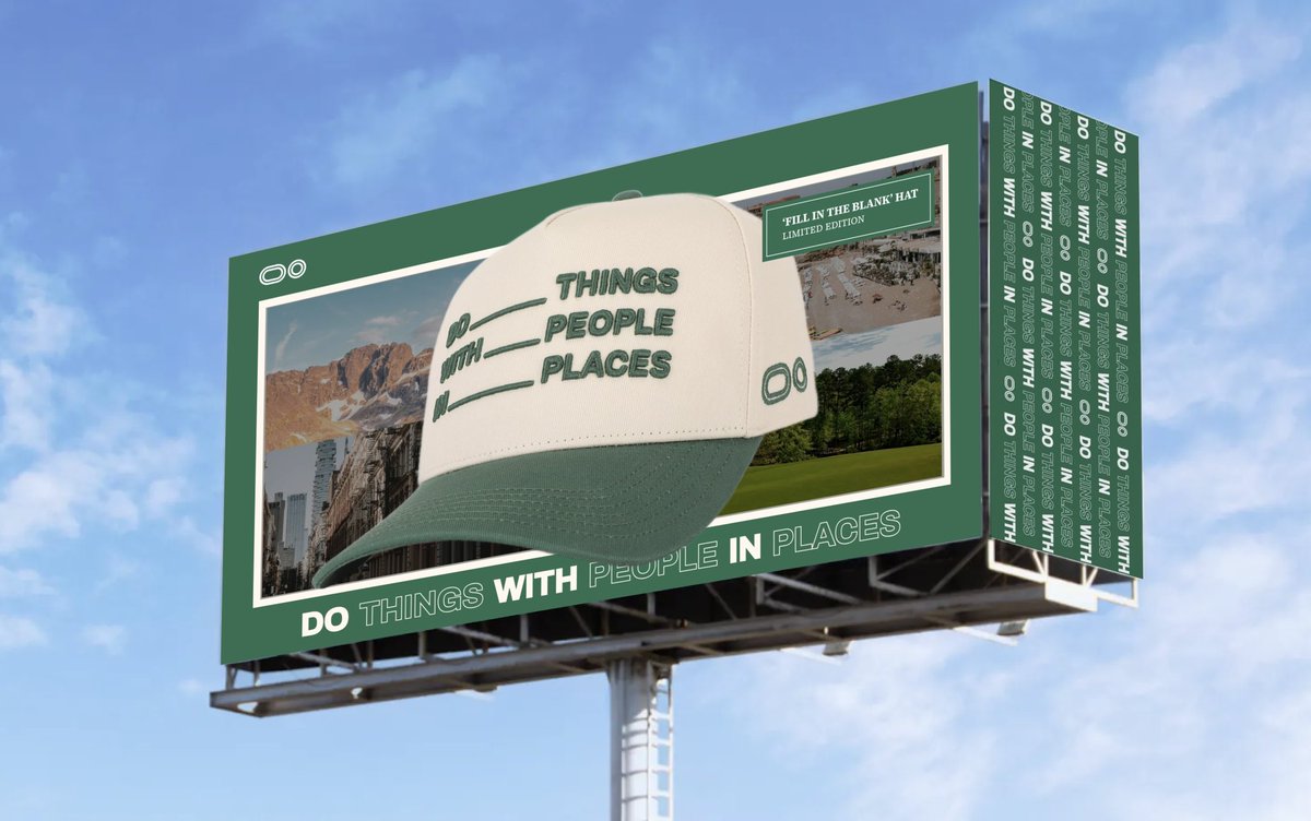 dowithin's tweet photo. Hats are billboards https://t.co/lHoK36mKWk