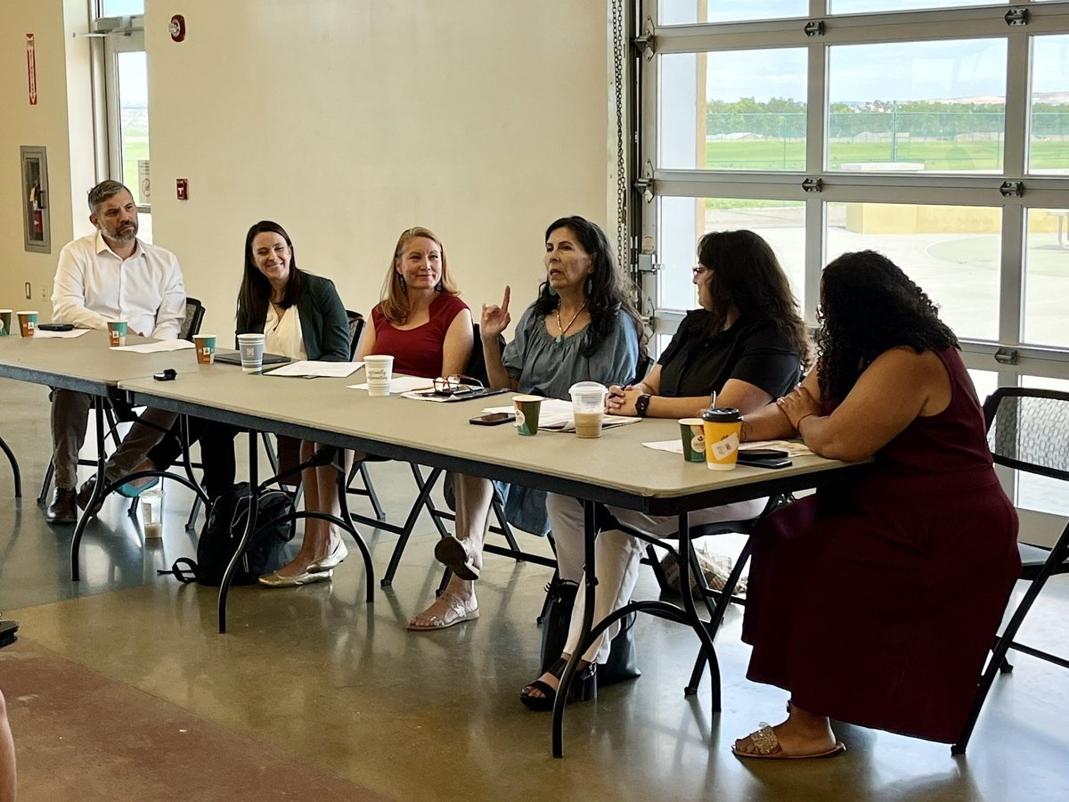 Rep_Stansbury's tweet photo. Housing is a human right!  

Stable, affordable, accessible housing options are critical for healthy &amp; thriving communities.  

We must bring more housing to NM so everyone can have a safe place to live. Our roundtable today proved we have partners to get it done! https://t.co/nZMaNbjNwS