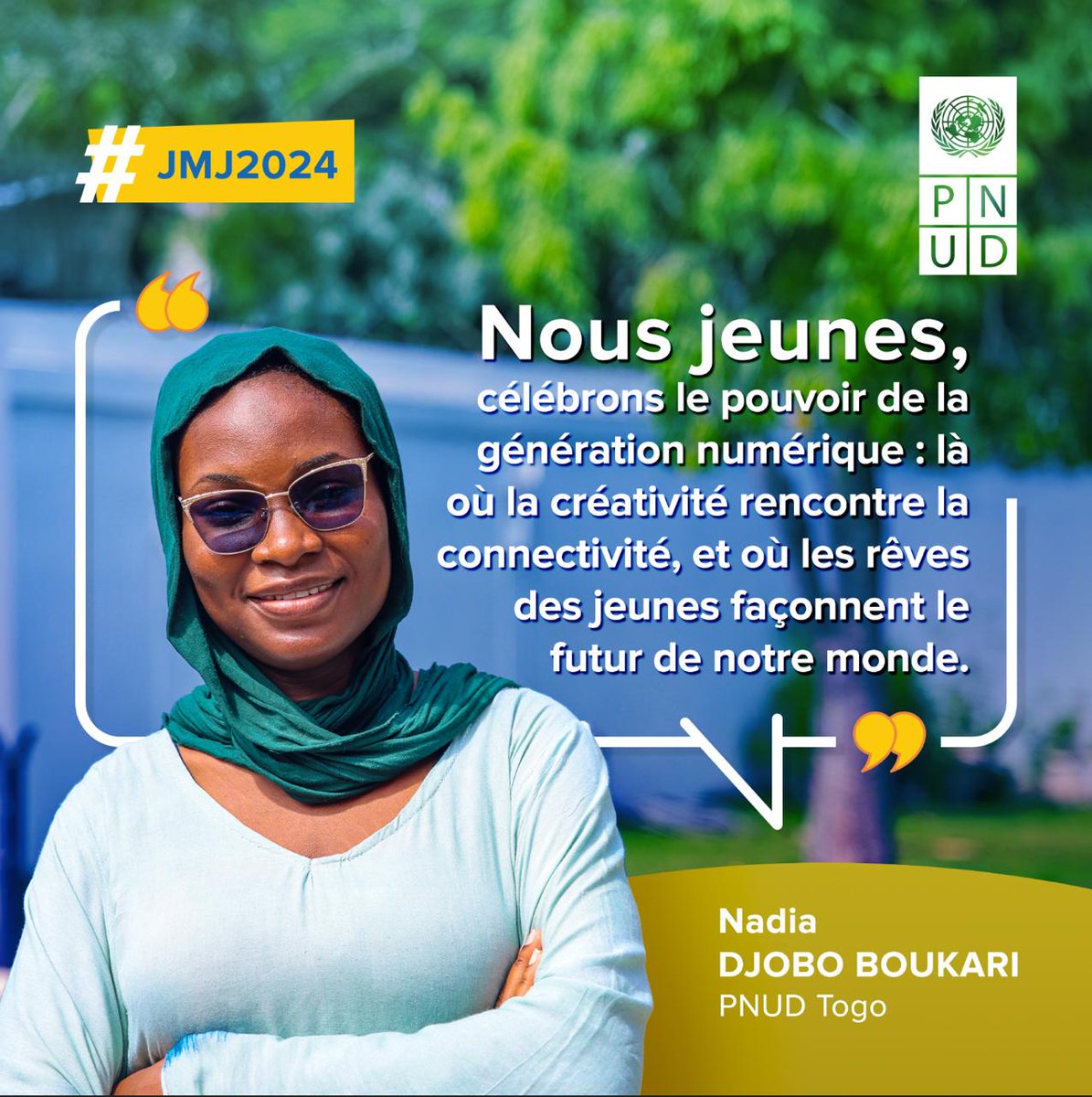 ✨ En cette Journée Mondiale de la Jeunesse, unissons nos rêves et notre énergie pour façonner un monde où chaque innovation a un impact positif. Ensemble, faisons en sorte que notre génération soit synonyme de progrès et de changement ! 🚀
#JMJ2024