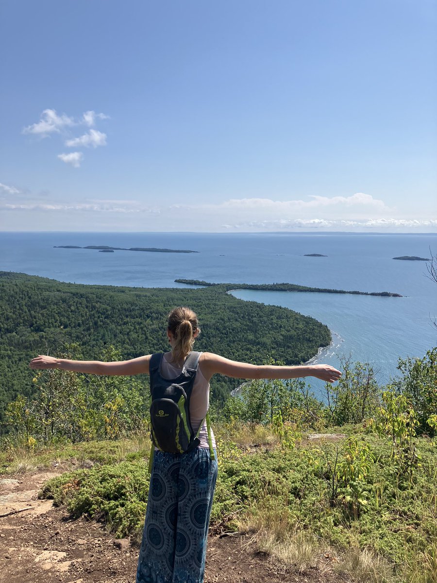PasiekaOnPol's tweet photo. From climbing to the top of Sleeping Giant, to waterfalls and canoe trips, I had a fantastic few days in the beautiful riding of #ThunderBaySuperiorNorth. This #ONPoli on my #124Challenge #clarain124 is held by NDP MPP @LiseVaugeois https://t.co/OO03rJxafi