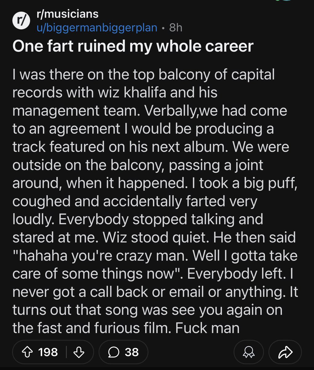 JohnnyBoneZone's tweet photo. This fart will haunt him forever https://t.co/V85Dy95HEc