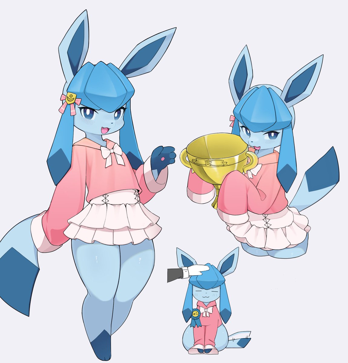 Litee_'s tweet photo. Contest-winner Glaceon https://t.co/txw4f6OALI