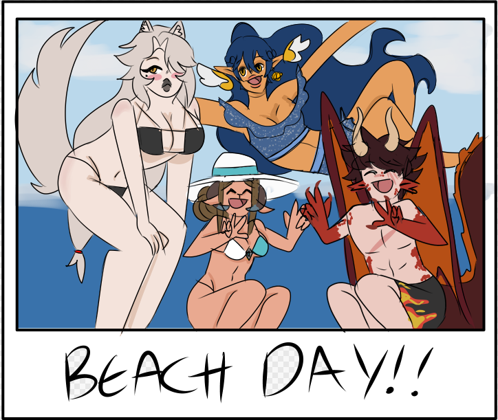 grayscalekinmen's tweet photo. A Commission I did for @Cryok0  !!! 
It took me WAY too long because I don't usually do stuff like this.. haha... 
The full picture then the polaroid's 
Ft. @REDDRAGON69691  and @GyroSun https://t.co/BfAOaevwUJ