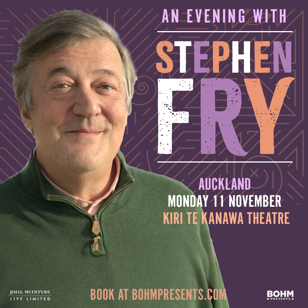 Auckland Live (@aucklandlive) on Twitter photo ๐ JUST ANNOUNCED ๐
Multi-award-winning comedian, actor and master storyteller <a href="/stephenfry/">Sir Stephen Fry</a> is coming to the Kiri Te Kanawa Theatre this November ๐คฉ
Tickets go on sale Mon 19 Aug, 10am. More info ๐ bit.ly/3WLj33q
<a href="/Bohmpresents/">Bohm Presents</a> #lovingitlive #aucklandlive ๐ JUST ANNOUNCED ๐
Multi-award-winning comedian, actor and master storyteller <a href="/stephenfry/">Sir Stephen Fry</a> is coming to the Kiri Te Kanawa Theatre this November ๐คฉ
Tickets go on sale Mon 19 Aug, 10am. More info ๐ bit.ly/3WLj33q
<a href="/Bohmpresents/">Bohm Presents</a> #lovingitlive #aucklandlive