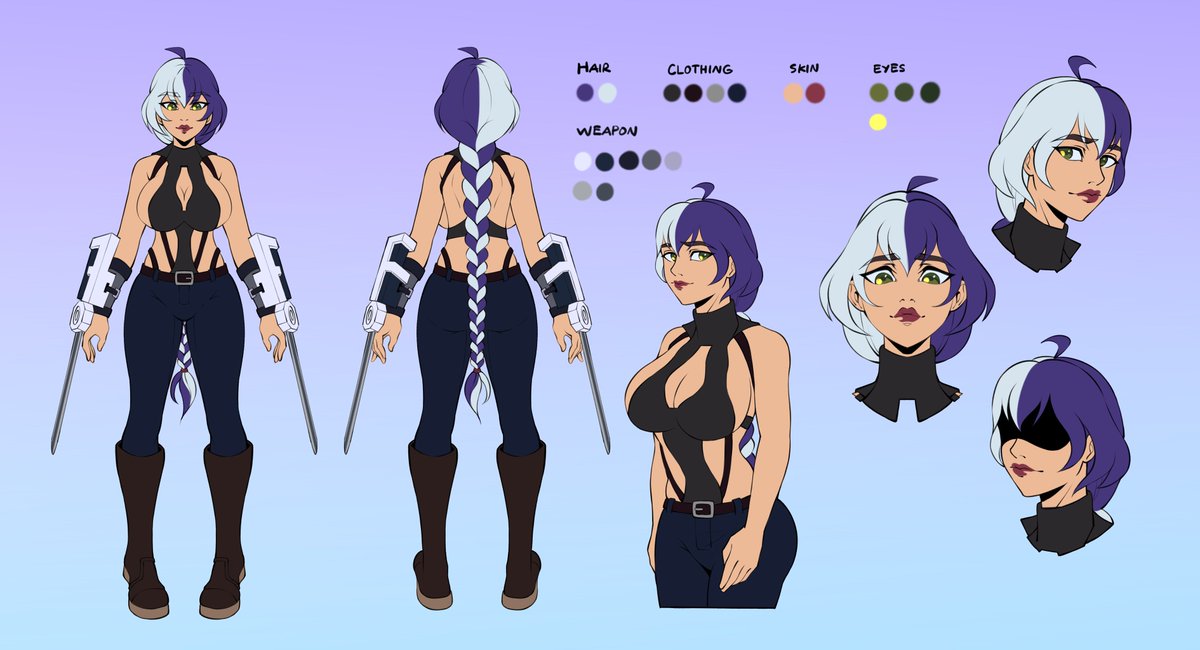 Meet Ruza! 
Design and illustrate by none other than me lol
I've enjoyed drawing her, Ann thanks for the opportunity 🫶

#lookingforartist #lookingtocommission #artisttocommission #commissiondonefor #commissiondoneby #referencesheet #illustration #artistsupport #artpiece #art