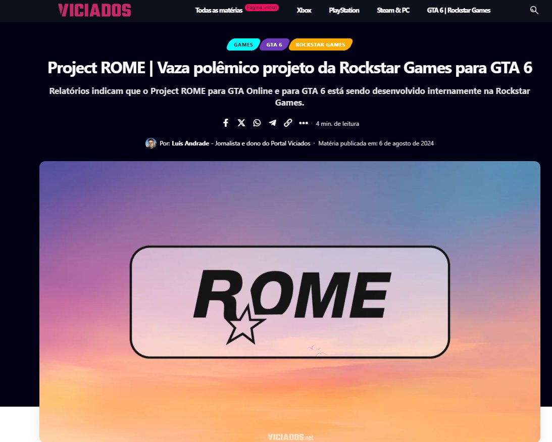 PortalViciados's tweet photo. 7/ 🌐 O que acham dessas mudanças?
O Project ROME pode ser um divisor de águas para a comunidade de modding.
Comentem abaixo! 👇
🔁 RT para que mais pessoas fiquem por dentro dessas novidades! #GTA6 #ProjectROME #RockstarGames https://t.co/9bl976BoNf