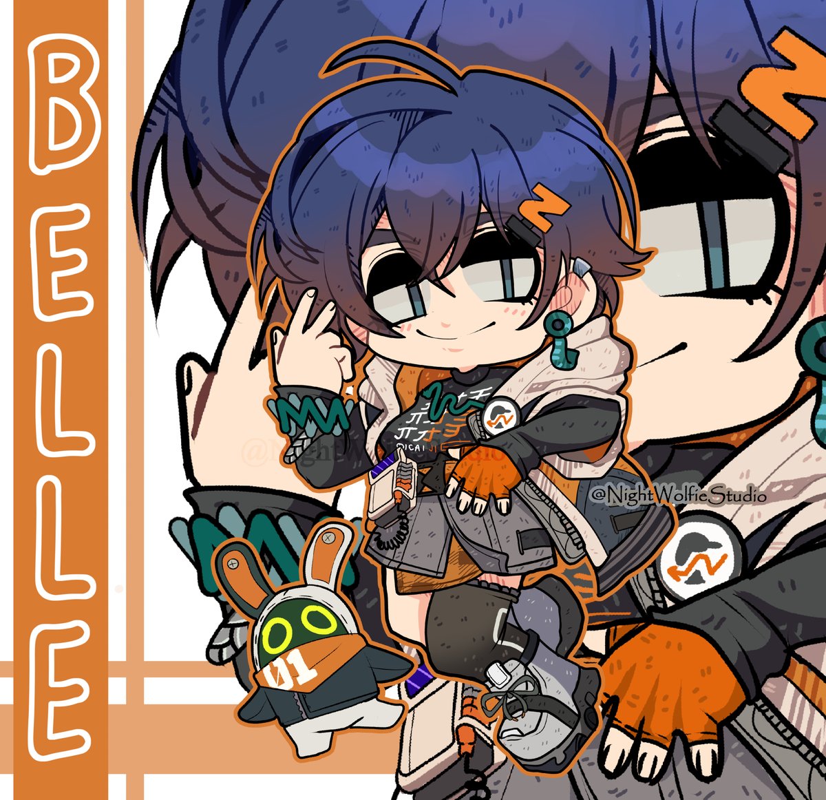 StudioWolfie's tweet photo. Chibi Belle And Chibi Wise  from Zenless Zone Zero.
#ZenlessZoneZero #ZenlessZoneZeroFanart #belle #wise #MobileGaming #chibi #chibiart #chibistyle #fanart https://t.co/EkxfxrX1wD