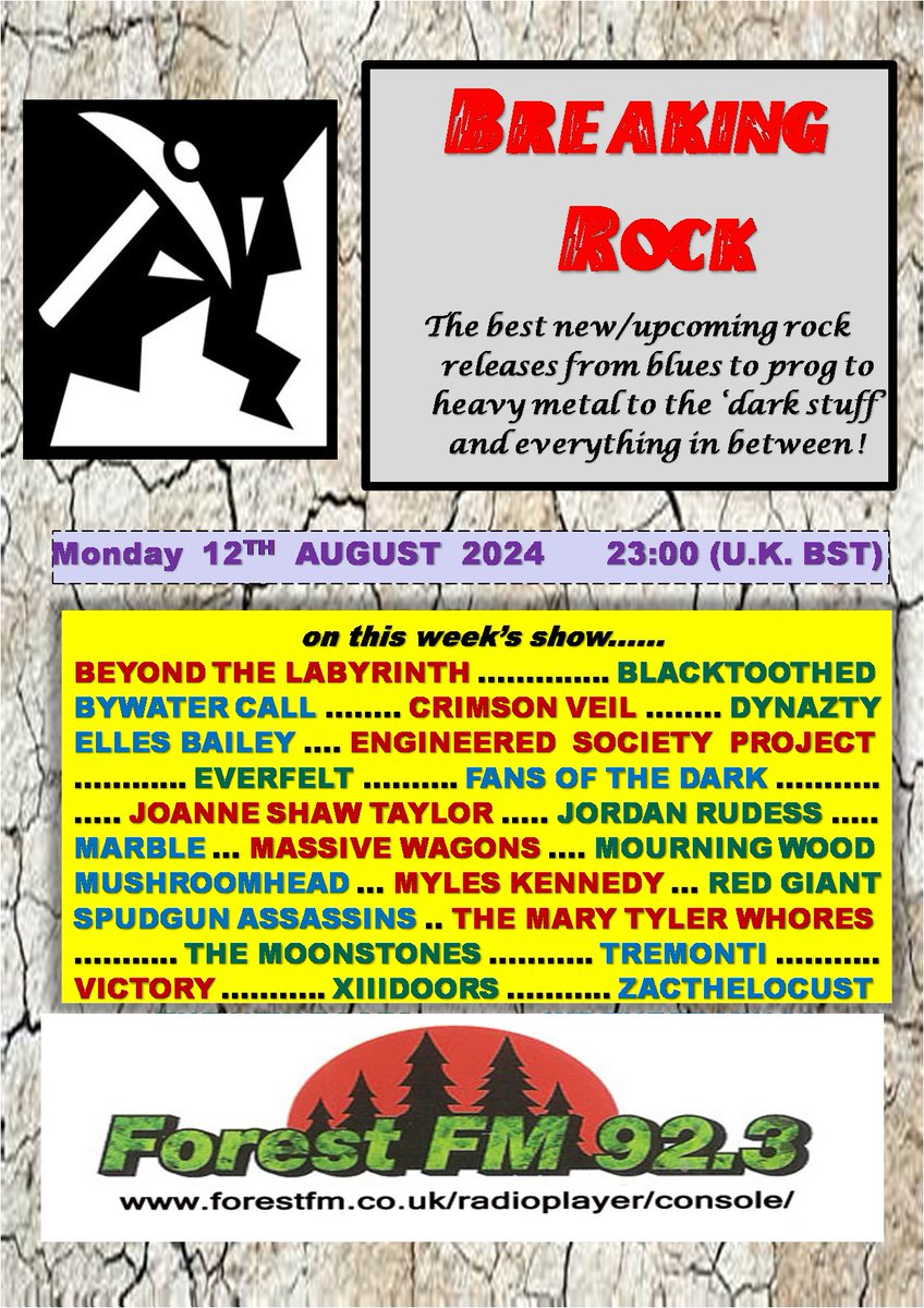 Evening all ! Thanks <a href="/neilmlomax/">Neil Lomax 📻🎧 🎙️</a> for tonight's #tkforestfm on air now <a href="/pjbreakingrock/">Breaking Rockshow</a> stream forestfm.co.uk/radioplayer/co… .. first up this week... <a href="/MassiveWagons/">Massive Wagons</a> <a href="/MWagonsFanpage/">MassiveWagonsFanpage</a>  with new track #NightSkies from upcoming 7th album #EarthToGrace out 8th November... #turnitup !
