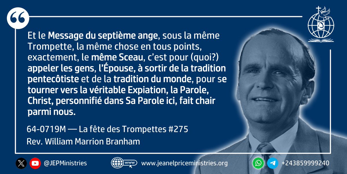 AppelFinal's tweet photo. #Branham #Sceaux #Expiation #Parole #Christ #Epouse #JEPMinistries https://t.co/1XzQmevxOO