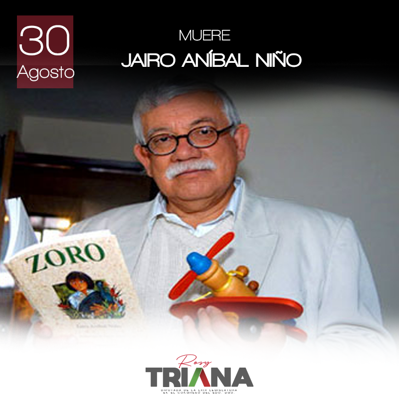 30 de agosto de 2010
Fallece el escritor, poeta y dramaturgo colombiano Jairo Aníbal Niño.