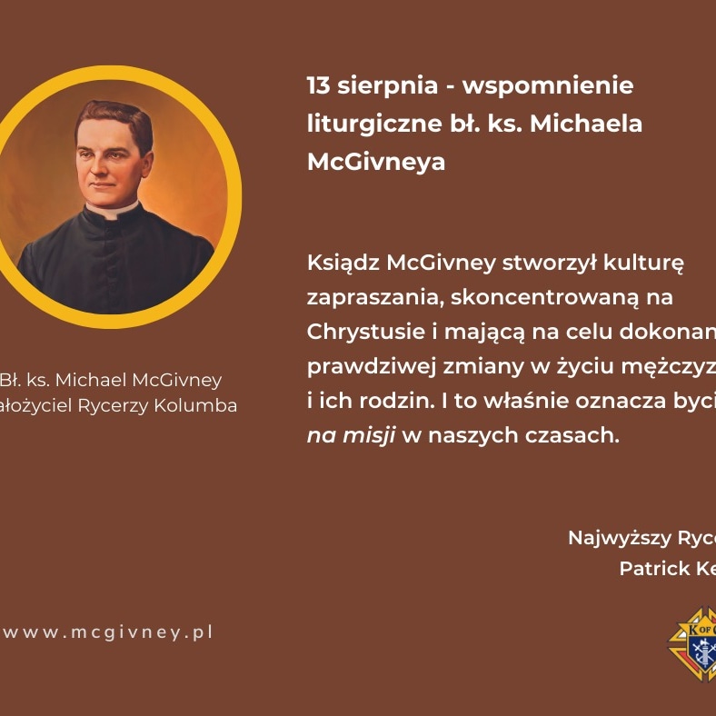 Czas radości w oczekiwaniu na kanonizację <a href="/RycerzeKolumba/">Rycerze Kolumba</a> <a href="/VaticanNewsPL/">Vatican News PL</a> <a href="/KsMcGivney/">Ks. McGivney</a>