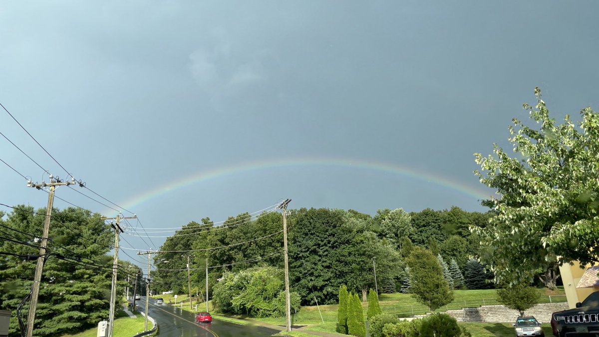 Kristie Borges (@kborgespr) on Twitter photo Full rainbow over Southington on my way home from work! <a href="/NBCConnecticut/">NBC Connecticut</a> <a href="/WxCarpino/">Anthony Carpino</a> Full rainbow over Southington on my way home from work! <a href="/NBCConnecticut/">NBC Connecticut</a> <a href="/WxCarpino/">Anthony Carpino</a>