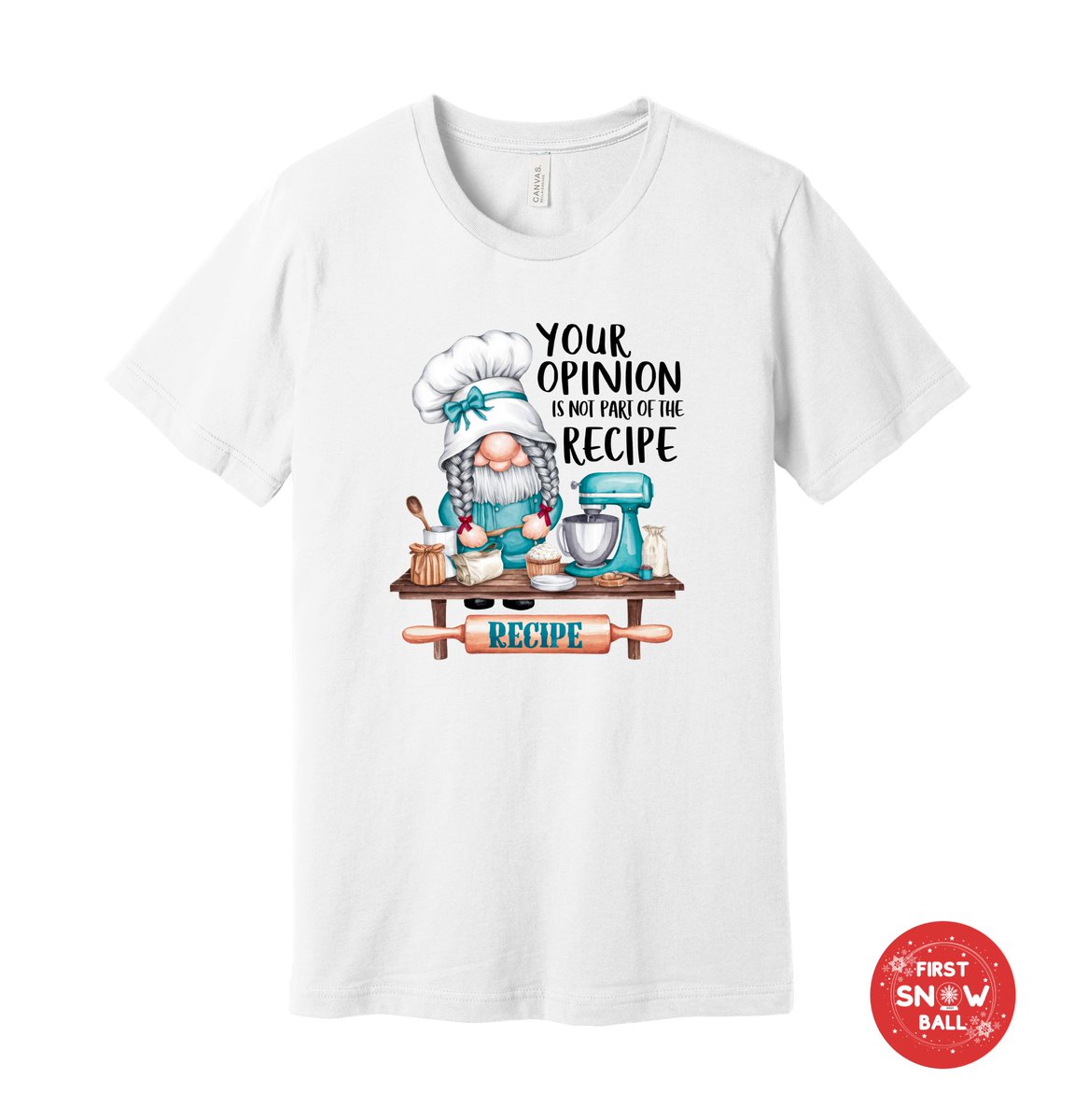 FirstSnowball's tweet image. 👨🍳🤣 "Your opinion is not part of the recipe!" Serve up some humor in the kitchen with our Gnome Chef T-Shirt! 🍪✨
#KitchenHumor #ChefGnome #BakingQuotes #CulinaryFun #CookingWithHumor #GnomeChef #KitchenVibes #FunnyCooking