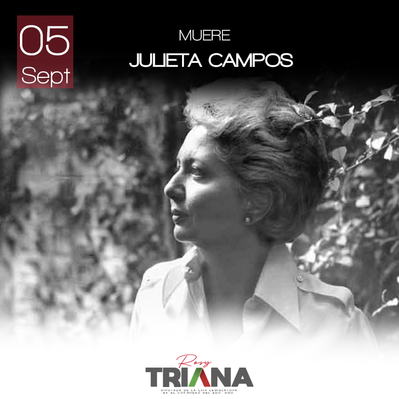 5 de septiembre de 200
Muere Julieta Campos, escritora y traductora mexicana de origen cubano.