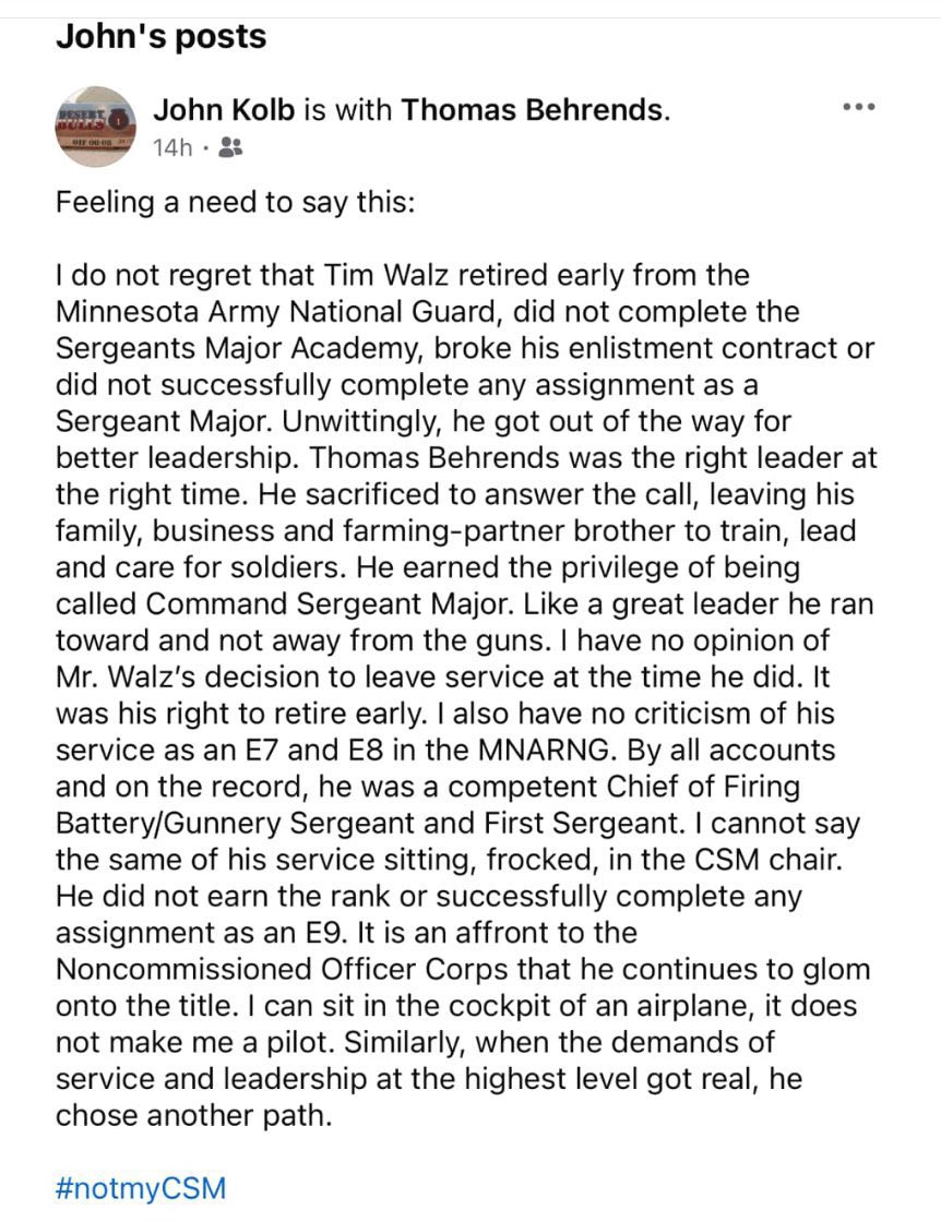 NeeCee77's tweet image. @VP @KamalaHarris @KamalaHQ @Tim_Walz @GovTimWalz #stolenvalor #unfittolead #disqualified She picked him making her disqualified as well. #AmericaDeservesBetter