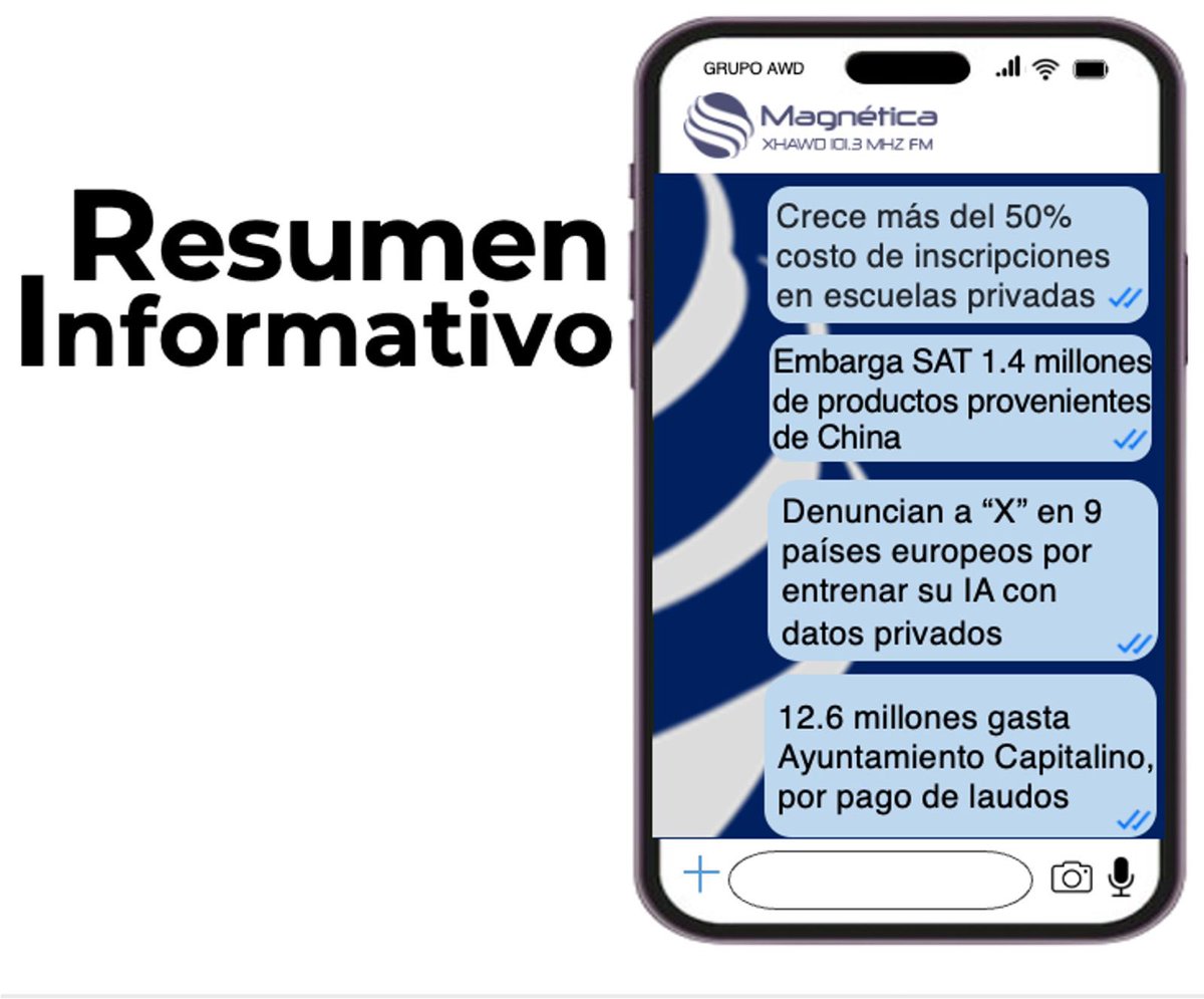 magneticafm's tweet photo. #Noticias #RegresoAClases #InscrpcionesAbiertas #Colegiaturas #SAT #China #X #IA #AyuntamientoSLP #Laudos https://t.co/EQNcxBd3gc