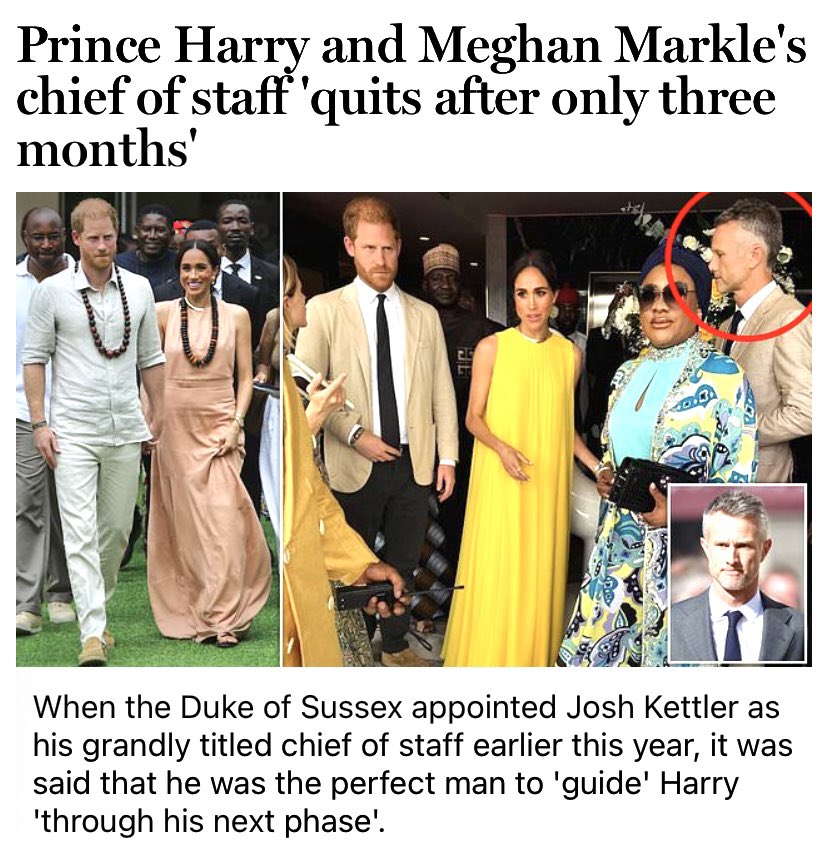 _Genevieves_'s tweet image. How many staff members have quit now? 23 or 24? 

ANOTHER member of the Sussex survivor’s club! Nothing to do with them of course though. 🤔
 mol.im/a/13736795

#MeghanMarkleEXPOSED #PrinceHarryIsATraitor #Unsussexful
#HarryandMeghanAreAJoke 
#HarryandMeghanareBULLIES