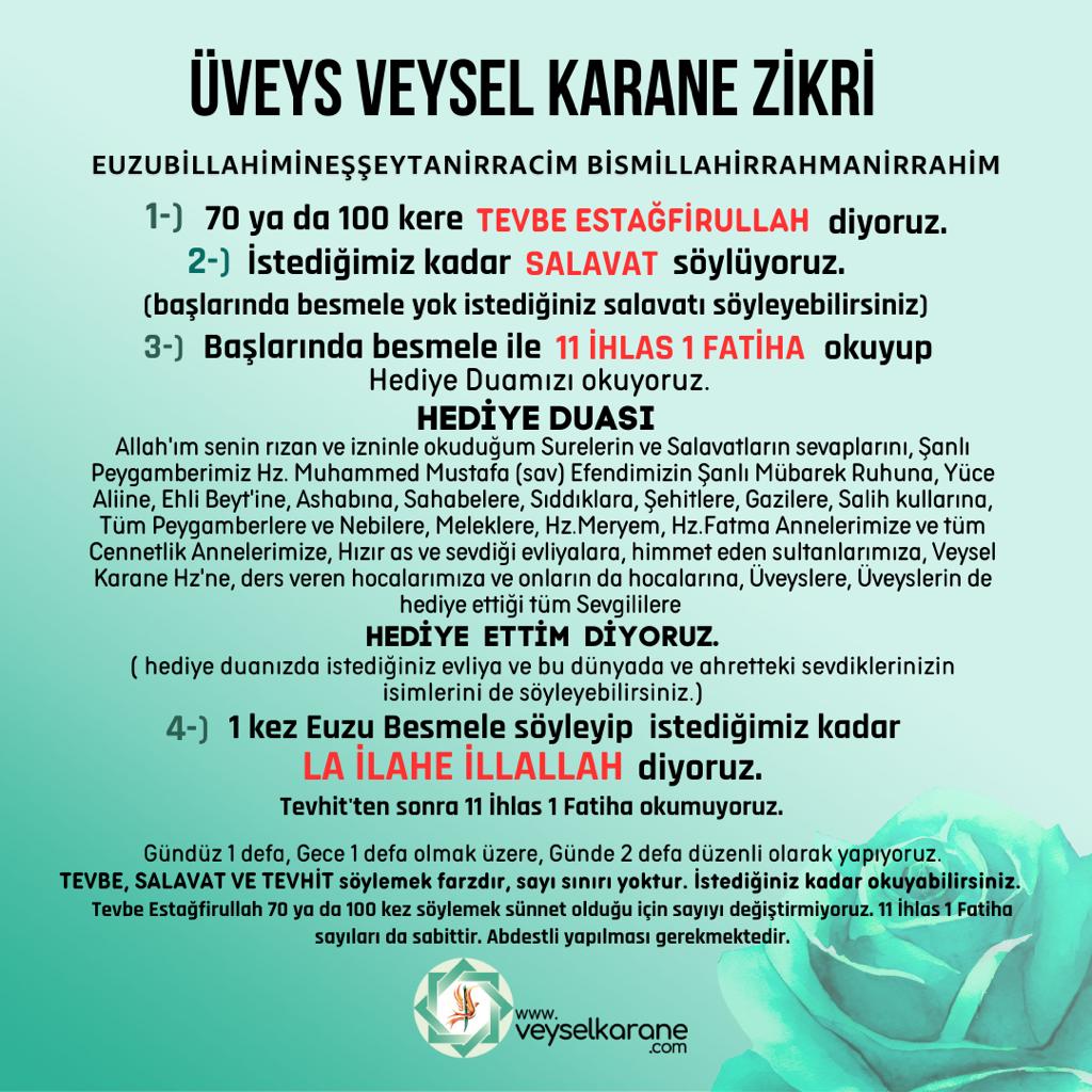 <a href="/SarpFY/">sarp</a> Maddi manevi tüm dertlerin ilacı olarak Allah'ın bu zamanda kullarına en güzel lütfu olan Üveys Zikrini tavsiye ederim herkese. Benim hayatım mucizevi şekilde değişti hamdolsun sayısız güzellik yaşadım, adeta yeniden doğdum bu zikirle. Siz de yaşayın siz de görün daimi huzuru.