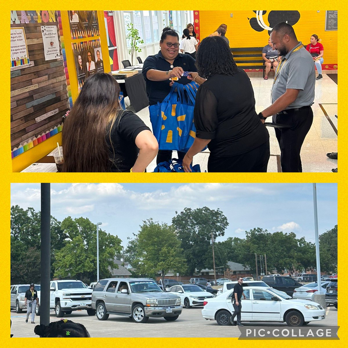 Olyuri's tweet photo. @ConnerCubsDISD getting some love from the community and working through new carline systems to make it a great 1st day! @REHdz79 @MRamirezDISD @MSalyardsDISD https://t.co/3iQP6STAb6