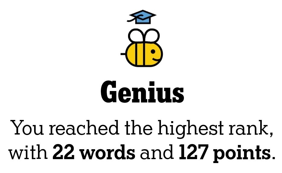 TomBerwick2's tweet photo. MON:  @NYTGames #SpellingBee #Nytspellingbee https://t.co/d3GhsCUAiy