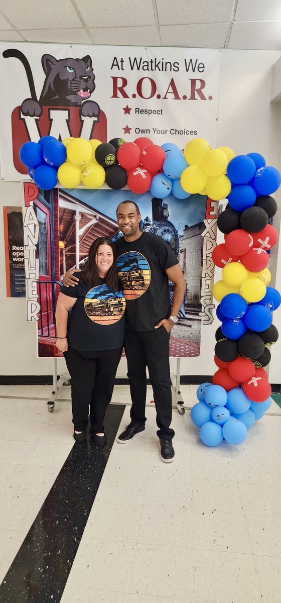 WatkinsPanthers's tweet photo. The Watkins Elementary leadership team is excited to welcome our students. Destination success!#BCPSFirstDay https://t.co/GtHqWVe4Bi