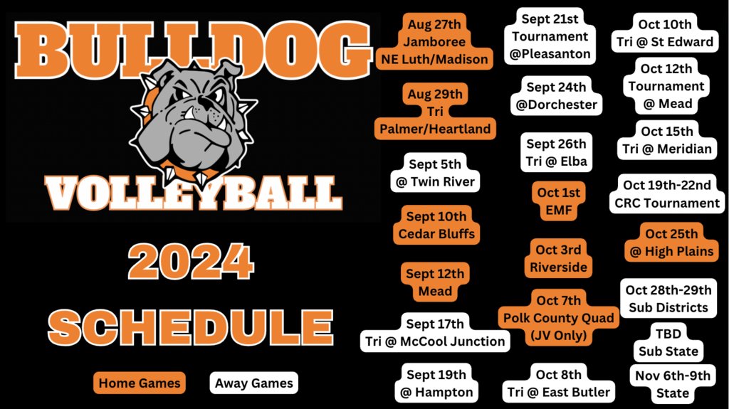 OsceolaBulldogs's tweet photo. Take a look at the schedules so you can come watch your favorite Bulldogs and Slammers in action! Go Dawgs and Slammers! https://t.co/9kKTyVZZZ6
