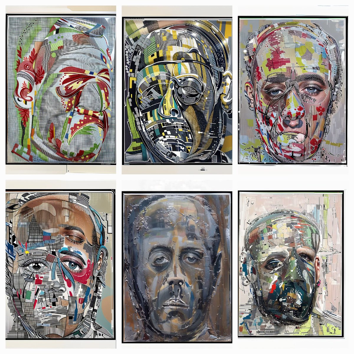 ebi_tezo3's tweet photo. These are my Self-portrait. 
These are my artworks on @objktcom .
Paint and performance are my whole life. 
https://t.co/zC6fP08ceR https://t.co/tOZ6o2IOch