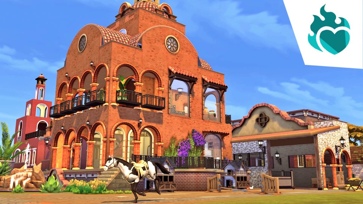 #Hacienda Tequilita  |  CC 💖

I love the combination of all the packs
#Lovestruck <a href="/TheSims/">The Sims</a>

Speed Build link in comments