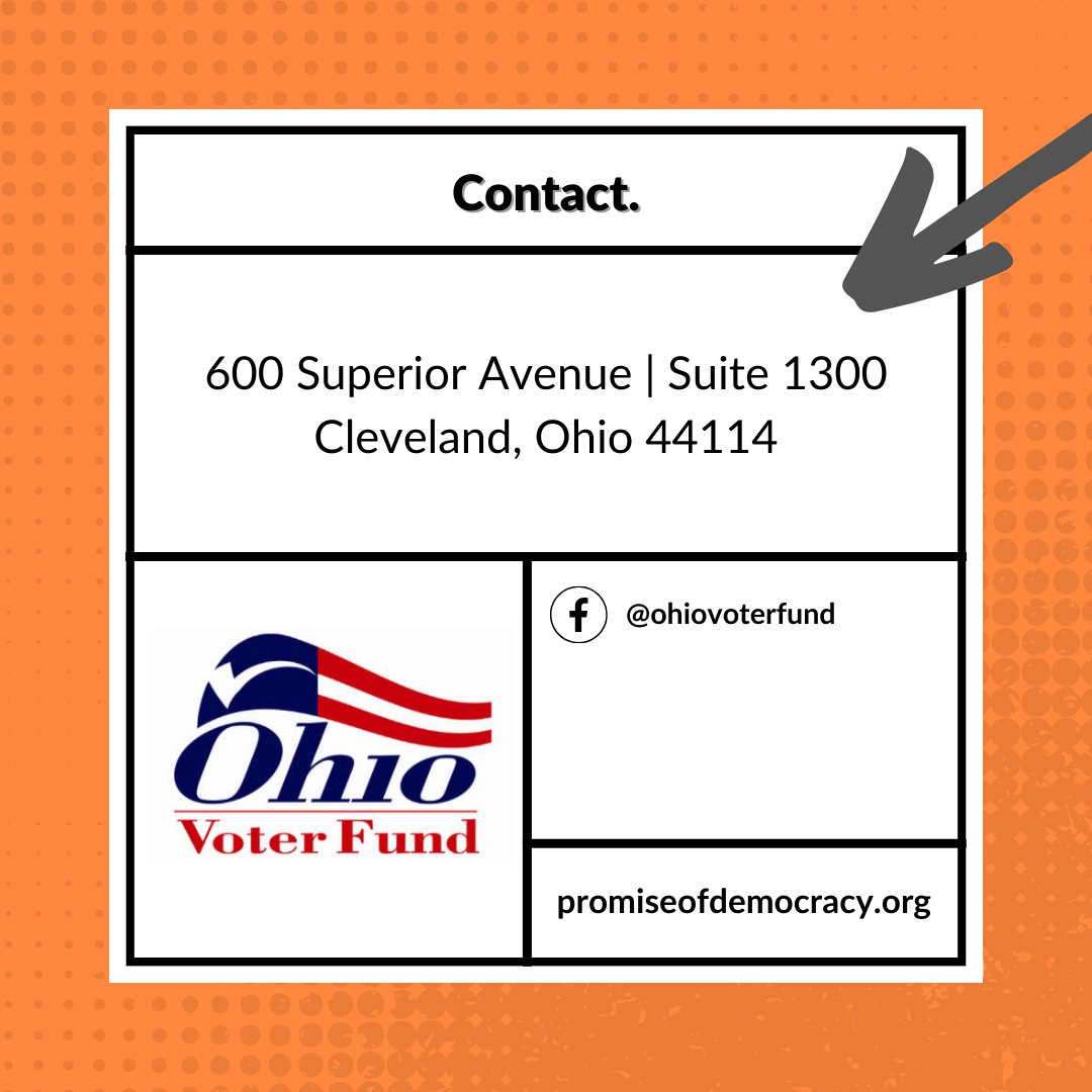 CLEVotes's tweet image. We&apos;re introducing our #ECEF Grantee 🎉

The Ohio Voter Fund is dedicated to increasing civic participation in communities of color through programs that improve the quality of life!

Stay tuned as we highlight our Equitable Civic Engagement Fund grantees!