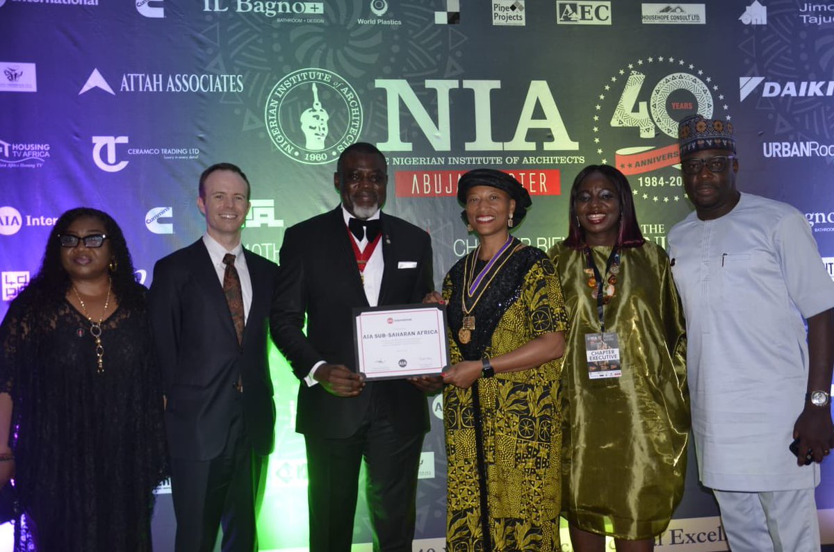 Greetings from Abuja, Nigeria’s capital city. I’m grateful for the warm welcome from the Nigerian Institute of Architects (NIA) and the newly formed Sub-Saharan Africa Section of AIA International.

#MoreIn24Monday #KND4AIA #100Week35