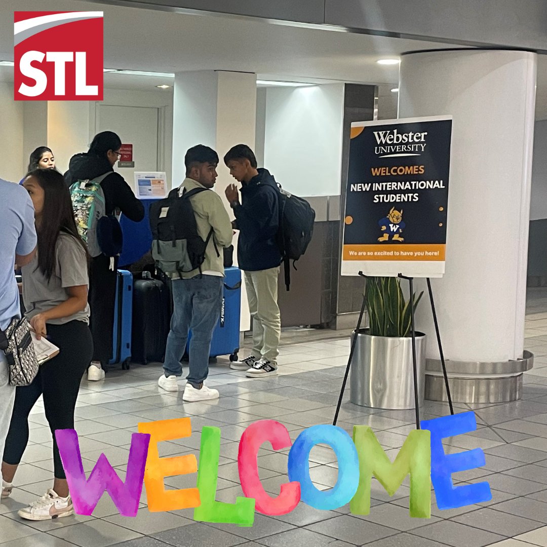 flystl's tweet photo. STL welcomes Webster University’s incoming class of new international students.

#FLYSTL #WebsterUniversity #InternationalStudents #Education #WelcomeTables https://t.co/0DsvbyVizQ