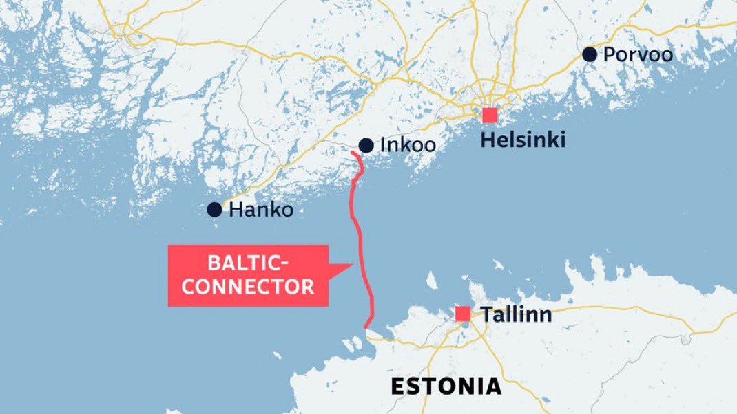 BREAKING:

SCMP now reports that China has officially admitted to Finland and Estonia that it was the Chinese-owned ship NewNew Polar Bear that destroyed the Balticconnector undersea gas pipeline between Estonia and Finland in Oct. 2023.

China claims it was an accident

🇫🇮🇪🇪🇨🇳