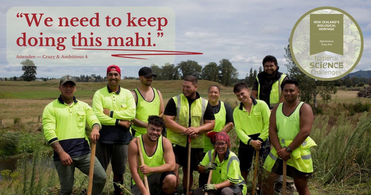 💬 “We need to keep doing this mahi.” –  Crazy &amp; Ambitious 4 Attendee

🔗 Explore our data repository: data.bioheritage.nz

🔗 View BioHeritage's final conference, Crazy &amp; Ambitious 4: tinyurl.com/383x9dcn
