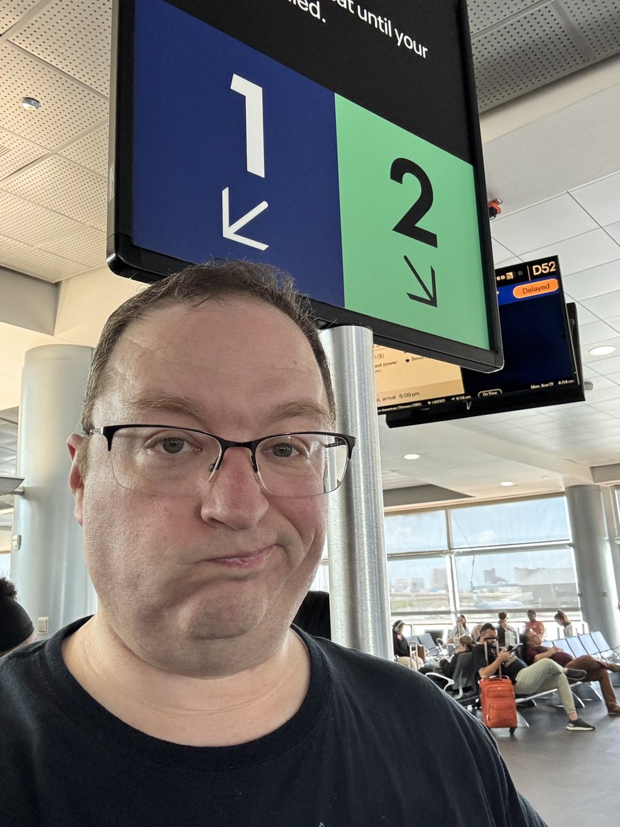 Update: my connecting flight has been delayed due to a maintenance issue. Twice. So far. <a href="/united/">United Airlines</a>