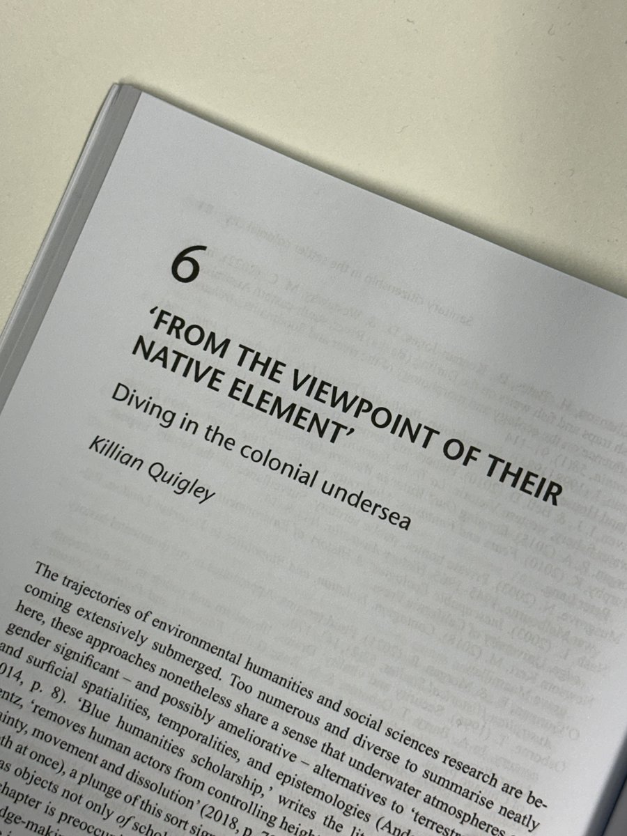 killian_quigley's tweet image. Critical Approaches to the Australian Blue Humanities has arrived. It's a privilege to have been gathered here. Congrats and thanks to @Dr_MaxNewlands and @claireghansen.
🤿