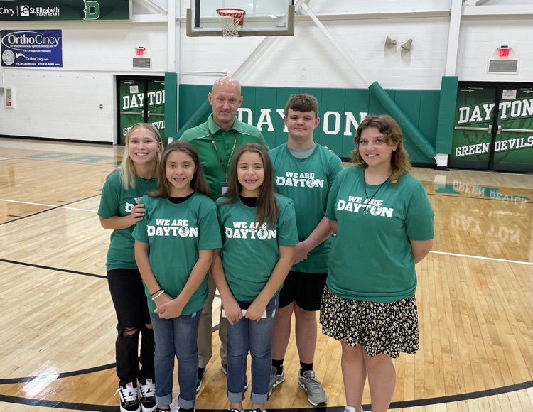 These 5 students did an outstanding job today talking in front of the staff of Dayton Independent Schools sharing why they love Dayton Schools!! #wearedayton