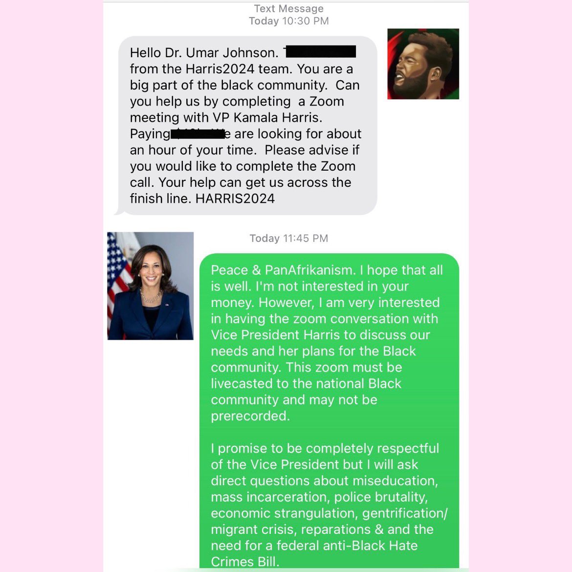 ‘Black Vote Ain’t for Sale’: Activist Turns Down K Kamala Interview Offer, says ‘Democrat Plantation Paying Celebs to Shame Black People into Voting’