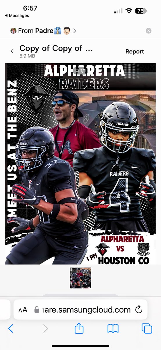 AHSFootball's tweet image. RAIDERS 🏴‍☠️ vs BEARS 🐻

@AlphaProspects @RaiderSport @JasonKervin @HocoAthletics @BearDownHOCO @CorkyKell @MBStadium @OfficialGHSA 

Saturday, 8/17 @ 1pm

🏴‍☠️🎟️gofan.co/event/1491794