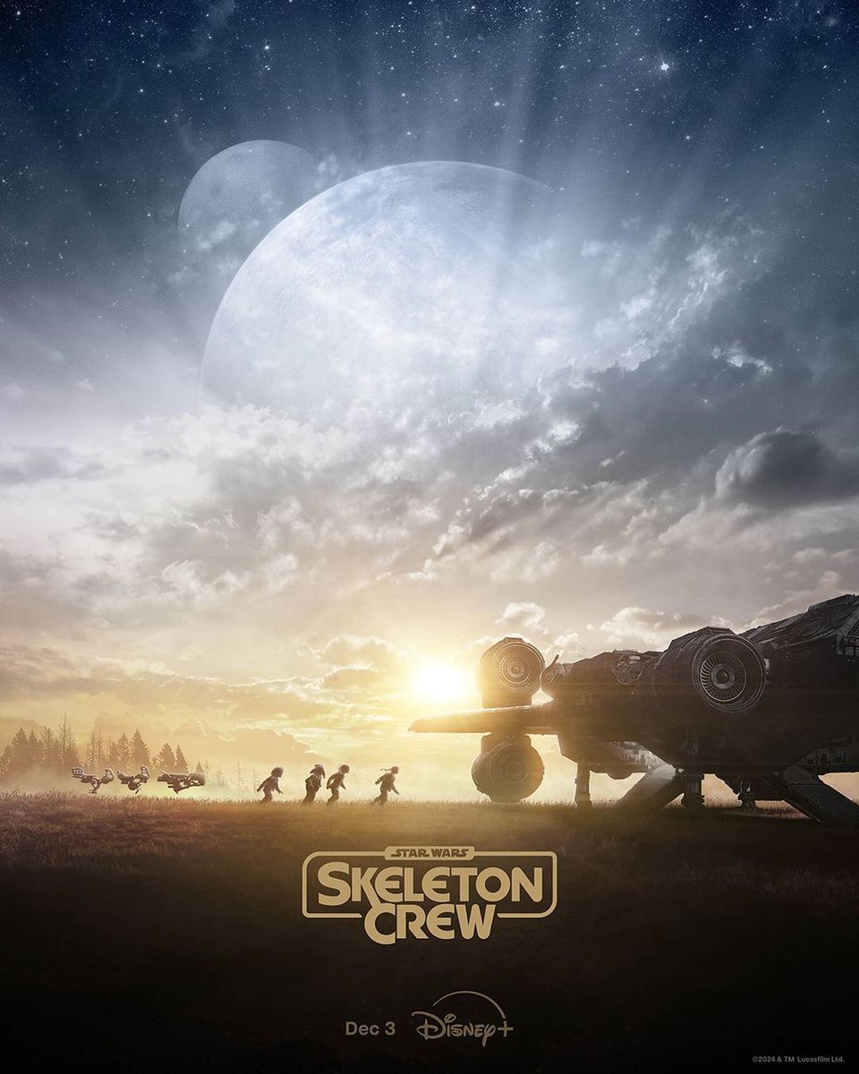 ImageEngine's tweet image. P O S T E R - Adventure is calling. On December 3, #SkeletonCrew comes to Disney+ with a two-episode series premiere. With visual effects by #ImageEngine.