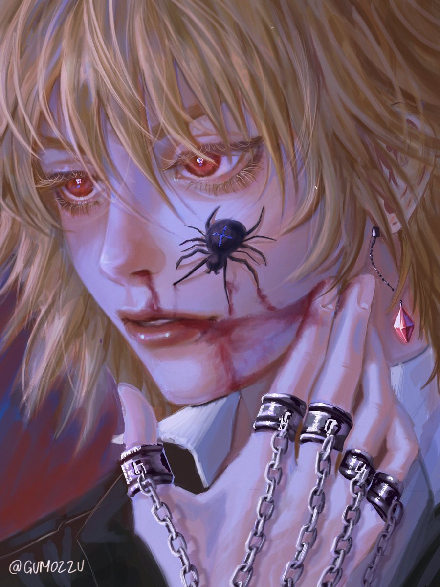 gumozzu's tweet image. I love him so much♥️⛓️🕷️🥀:>
#hxhfanart #kurapika #hxh